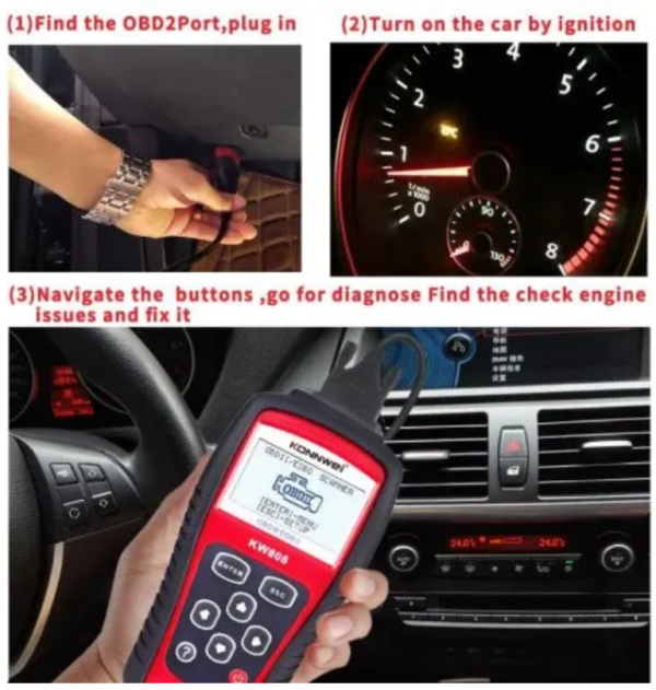 Scanner Car Code Reader Tester Diagnostic - Image 3