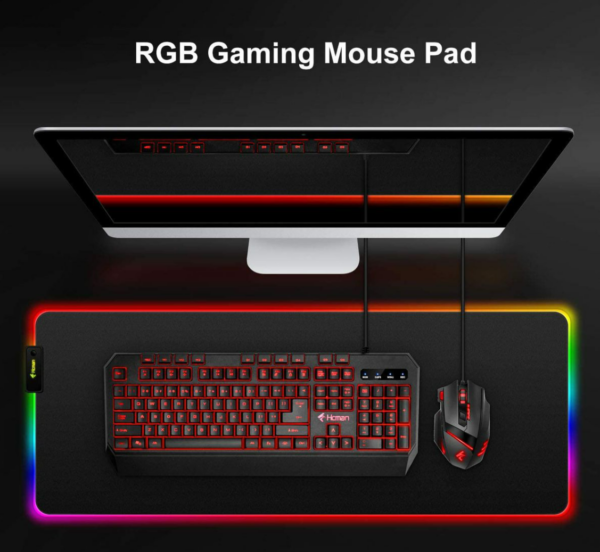 RGB Soft Light Gaming Mouse Pad (800mm x 300mm) - Image 3