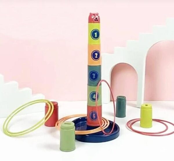 Plastic Cup Stacking Throwing Ring (14pcs)