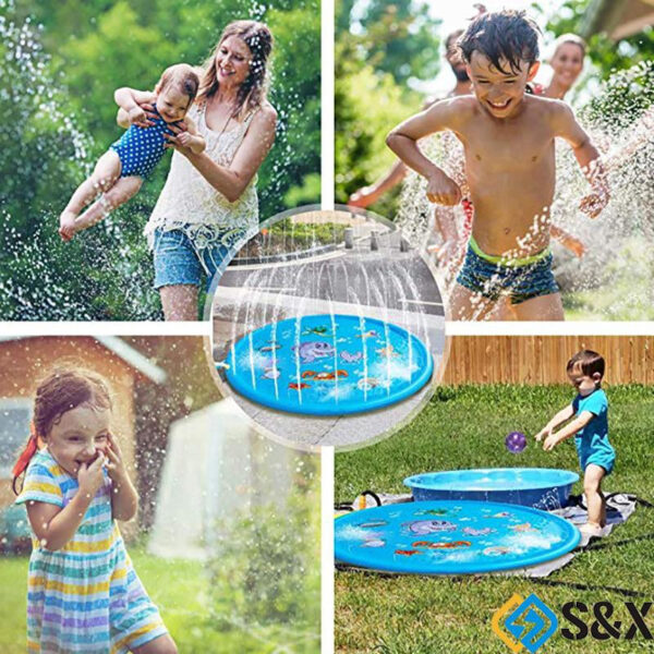 Inflatable Round Water Splash Play Fountain For Children (1m) - Image 3