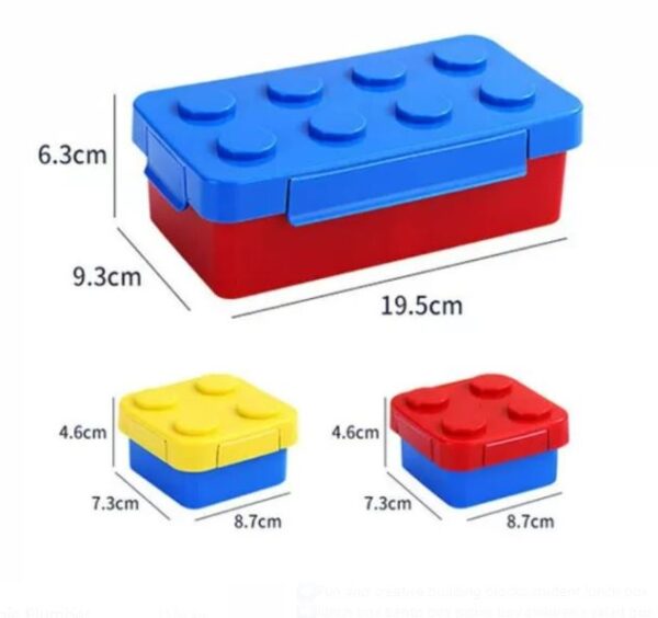 Building Block Stackable Lunch Box Set - Image 4