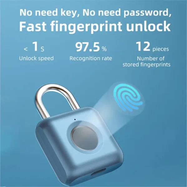 Fingerprint Smart Padlock - Image 3