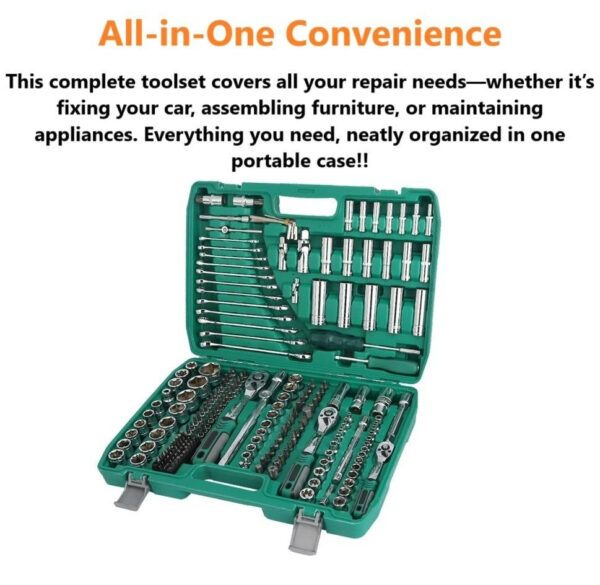 Compact Organised Multipurpose Tool Set (216 Pcs) - Image 3