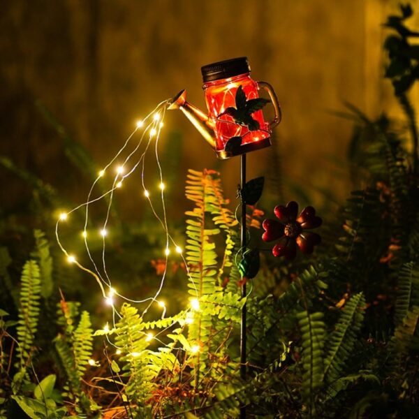 Solar Mason Jars Watering Can - Image 4