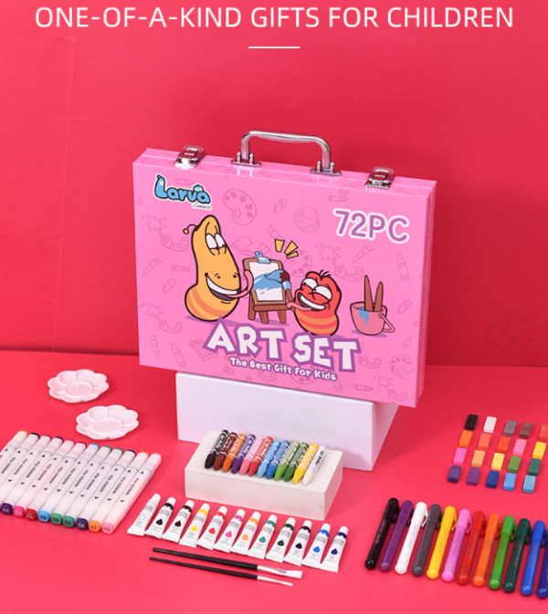 Larva Art Sets (72 pcs)(Pink)