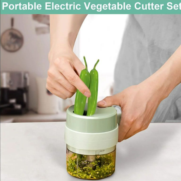 4in1 Electric Handheld Vegetable Cutter - Image 5