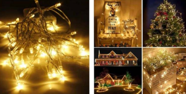 Battery Operated String Lights (20L)(3M)(Yellow)