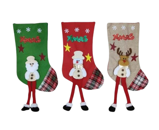 3D Christmas Stockings (12 pcs)