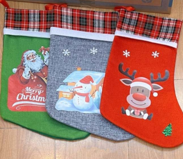 Modern Christmas Stockings (12 pcs)