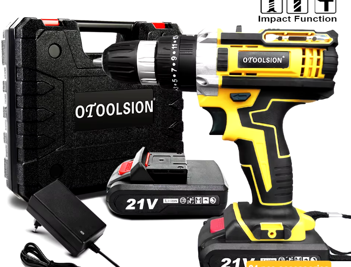 Torque Impact Cordless Screwdriver Drill (21v)