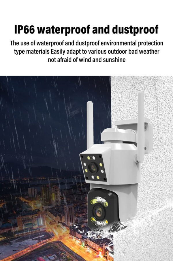 Outdoor Dual Lens Waterproof Wi-Fi Camera - Image 4