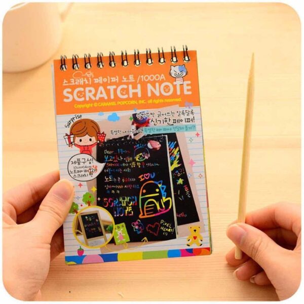 Mini Rainbow Scratch Paper Art Notepad