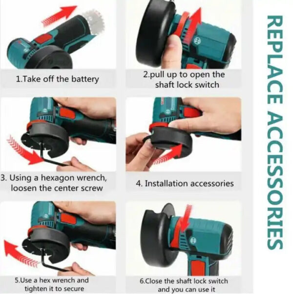 Portable Lithium Electric Angle Grinder - Image 2