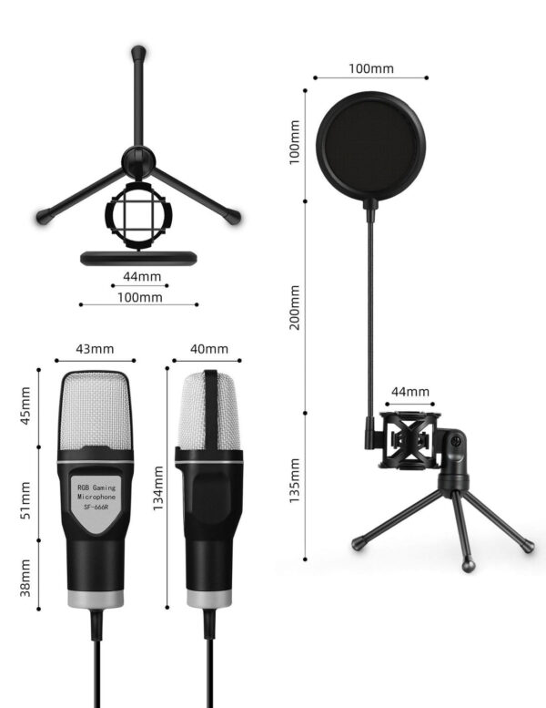 Full RGB Capacitor Desktop Microphone - Image 5