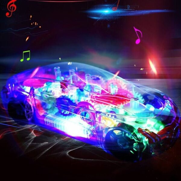 Transparent Gear System Car Toys