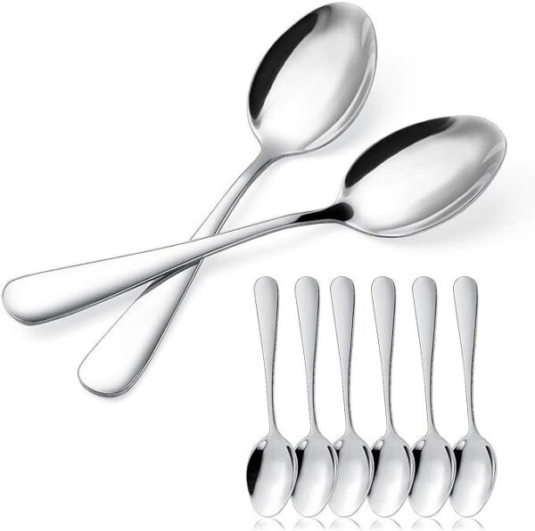 Stainless Steel Dessert Spoon Set (6 pcs) - Image 4