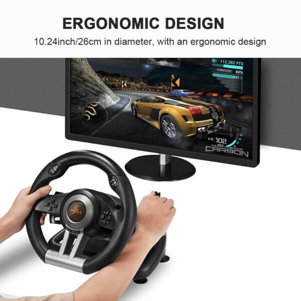 USB Racing Gaming Steering Wheel - Image 4