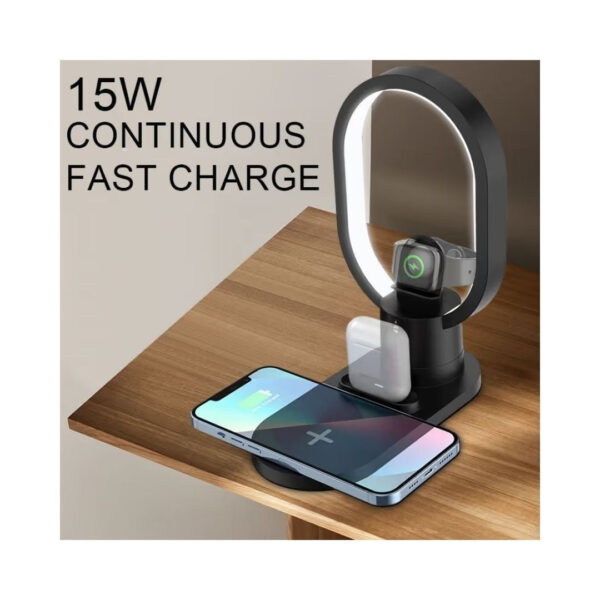 Magnetic 4in1 Wireless Charging Dock with Lamp (15W)(iPhone) - Image 4