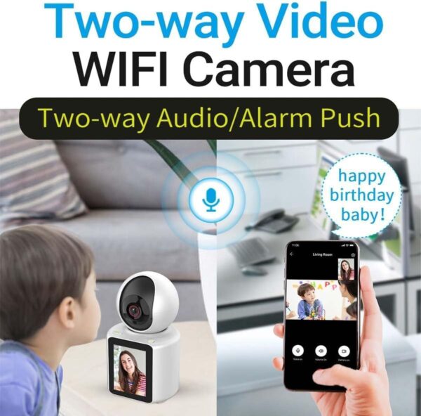 2 Way Wireless One Click Video Call Nanny Cam With 2.8" Screen - Image 3