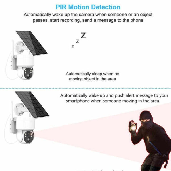 Solar Powered Smart Wi-Fi Wireless Security Camera - Image 3