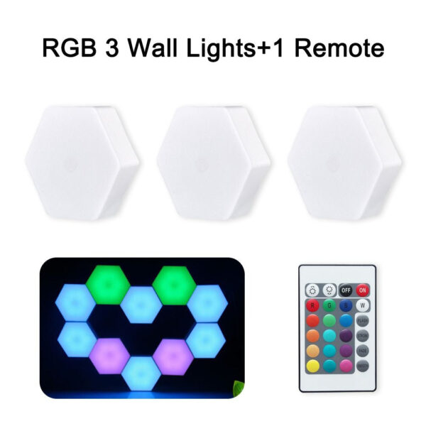 Smart Touch rechargeable Led Light Set (3 pcs) - Image 4