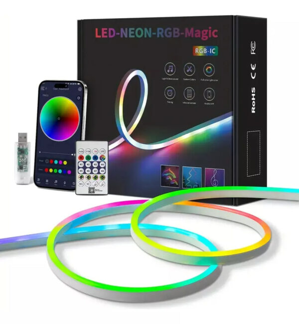 LED RGB Indoor Strip Light With Remote Control (5m) - Image 5