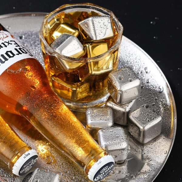 Reusable Stainless Steel Ice Cubes (8 pcs) - Image 14