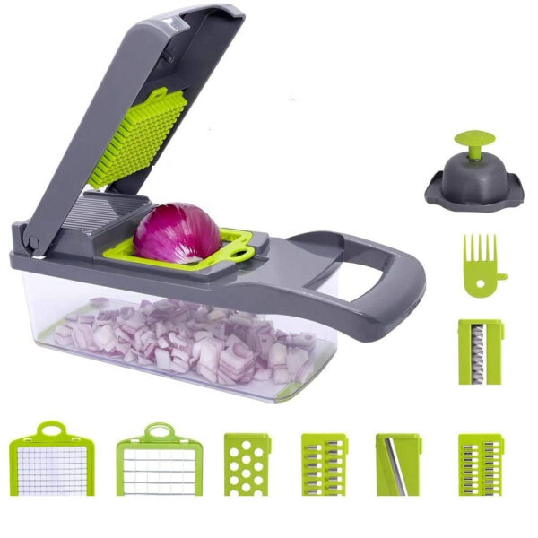 Classic Vegetable Chopper Slicer Dicer (14pcs) - Image 2