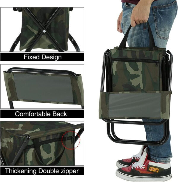 Folding Camping Sports Chair With Bag - Image 4