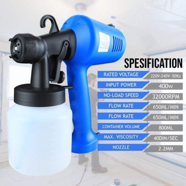 Electric Paint Sprayer With Paint Tank - Image 4