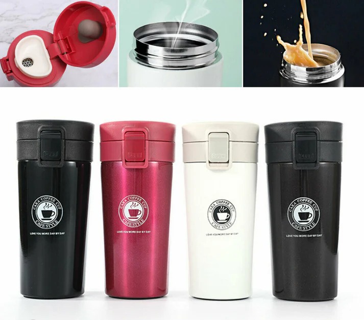 Double Wall Vacuum Insulated Travel Coffee Cup (380ml) @ only R99 each!