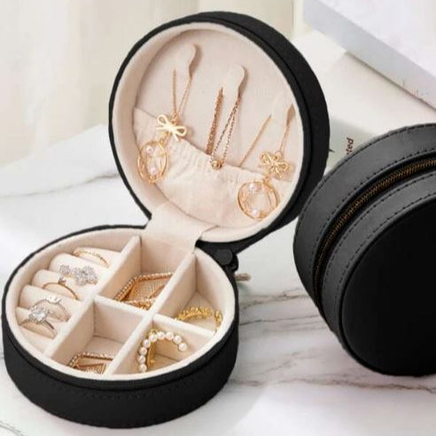 Round Jewellery Storage Box