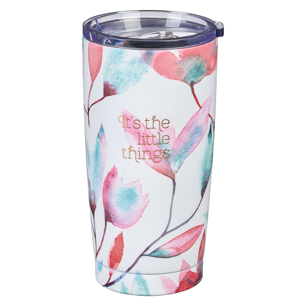 It’s the Little Things Pink Petals Stainless Steel Mug