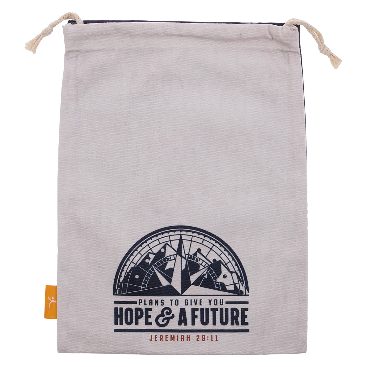 Plans To Give You Hope And A Future Large Cotton Drawstring Bag – Jer. 29:11