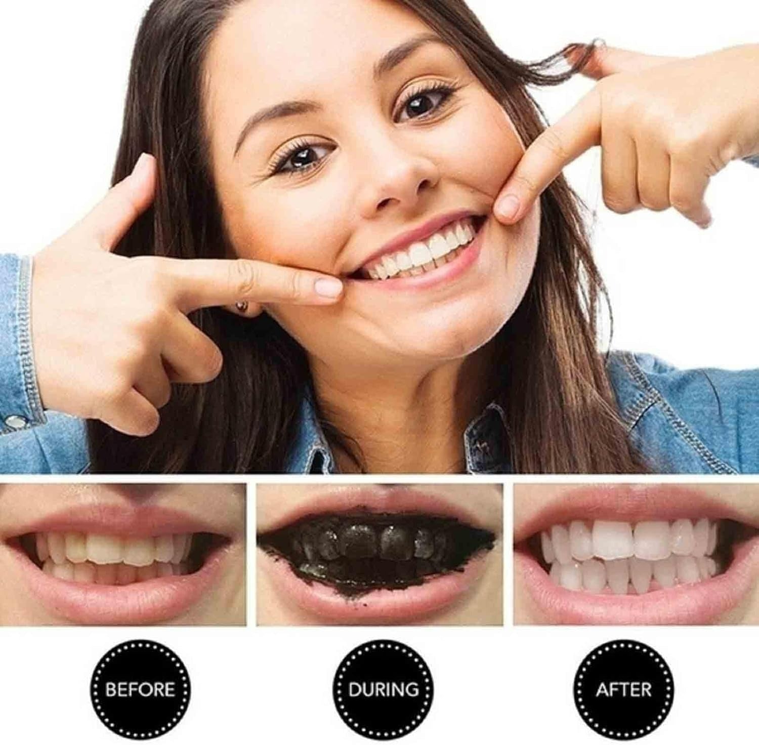 Organic Teeth Whitening Paste with Activated Charcoal